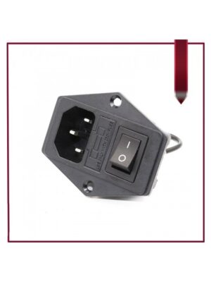 1 Adet 3 In 6A Sigortalı Güç Kaynağı Soketi 10A