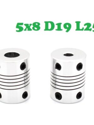 Esnek Kaplin Alüminyum 5X8X25Mm 8Mm Mil İçin