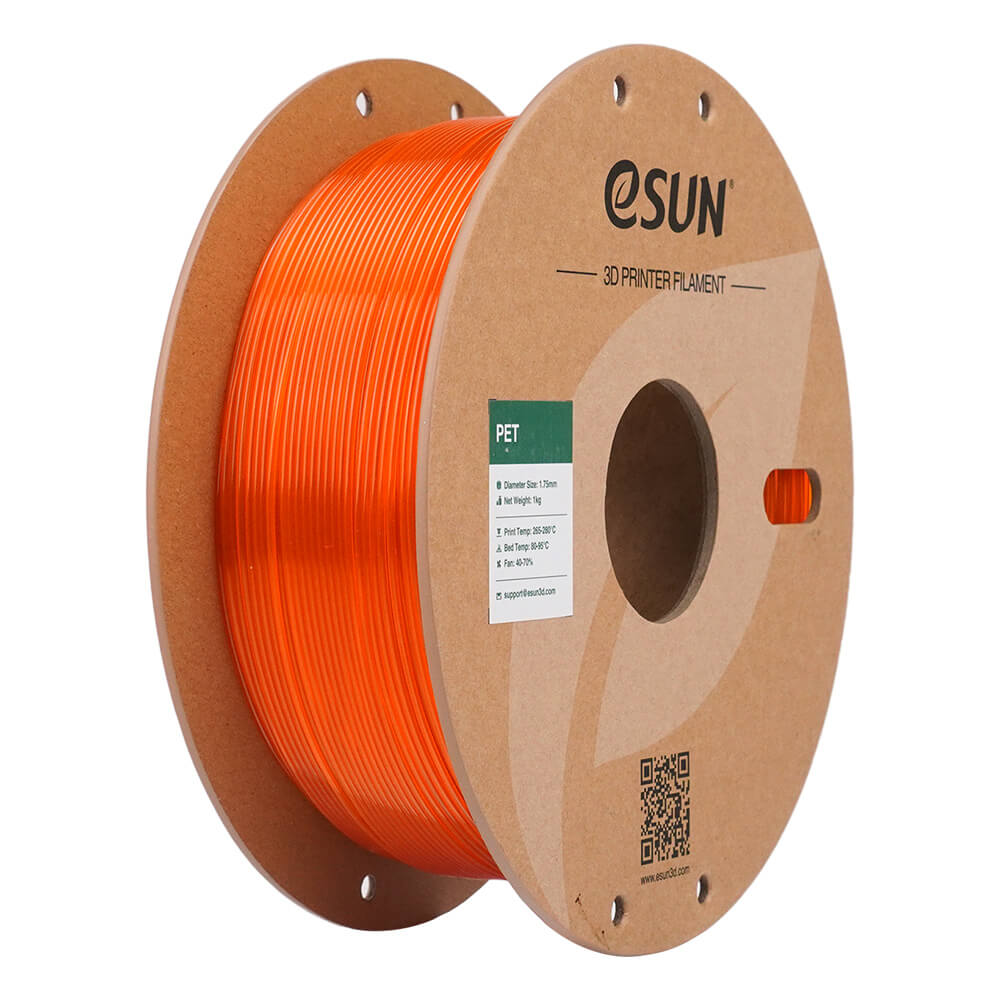 eSUN Pet — Pet — ŞEFFAF TURUNCU — 3D Filament