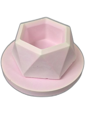 Açık Pembe Taş Tozu Mumluk