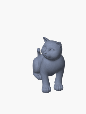 Sevimli Kedi Heykel STL Modeli