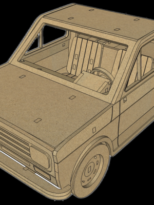 Araba 3D Ahşap Yapboz Maket