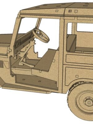 Land Cruiser Jeep 3D Ahşap Yapboz
