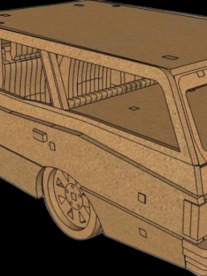 Karavan 3D Ahşap Yapboz Maket