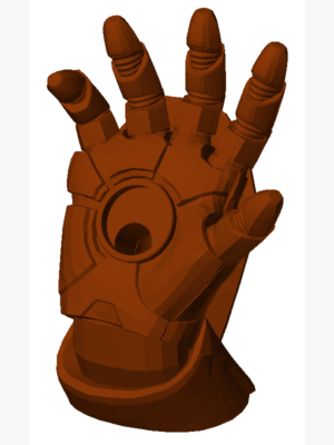 Iron Man 3D Modeli Parça Seti