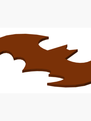 Retro Batman Logo Baskı Modeli