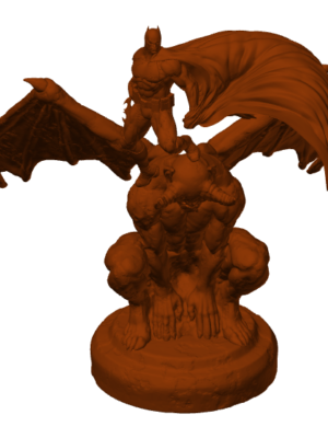 Gargoyle Üzerinde Batman Heykeli