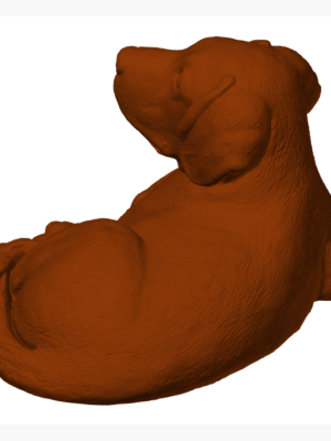 Sevimli Köpek Heykel Maketi