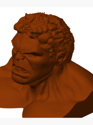Hulk Büst Heykel Figürü