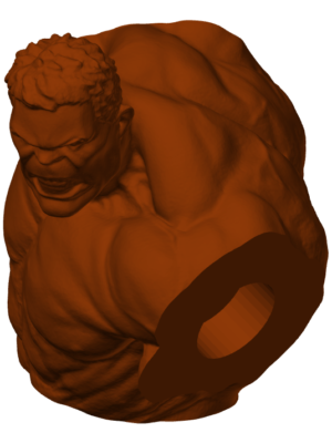 Hulk Heykel Baskı Modeli