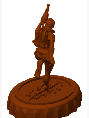 Nuka Girl Kapak Rozet Figürü
