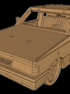 Chevrolet Opala Ahşap 3D Yapboz Maket
