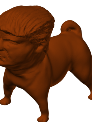Trump Köpek Figürü