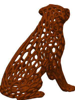Voronoi Kafes Köpek Heykeli