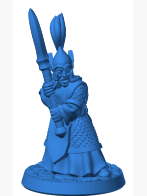 28mm Desteksiz Elf Savaşçı Minyatürü