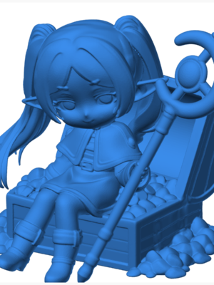 Frieren Chibi Büyücü Figürü