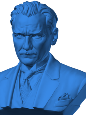 Atatürk Büst 3D Baskı Modeli