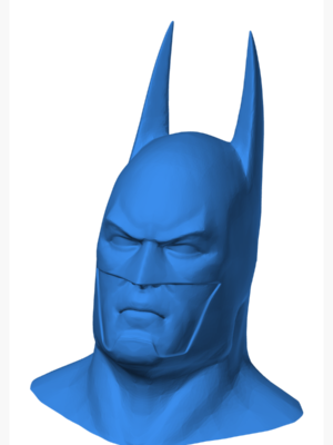 Batman Büst Heykel Modeli