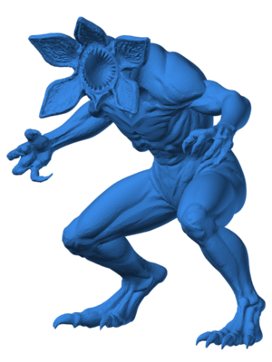 Demogorgon Korku Canavarı Heykel