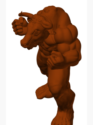 Dev Minotaur Hulk Heykel Modeli