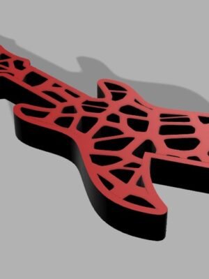 Elektrikli Gitar 3D Baskı Modeli