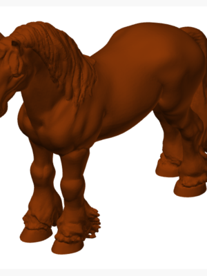 Shire Atı Heykel Modeli