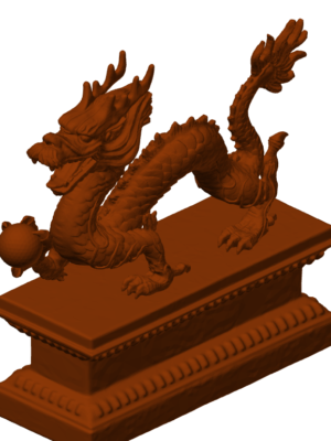 Ejderha Heykel Dekoratif 3D Model