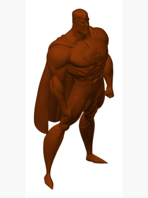 Superman Karikatür Figür Modeli