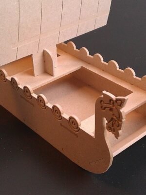 Viking Tekne 3D Ahşap Yapboz Maket
