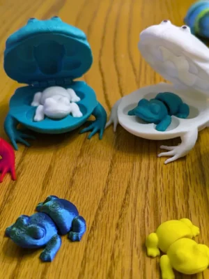 Flexi Frog Fidget In A Toad 3D Baskı Modeli — Fidget Oyuncak