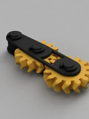 Geared Keychain Fidget 3D Baskı Modeli — Fidget Oyuncak