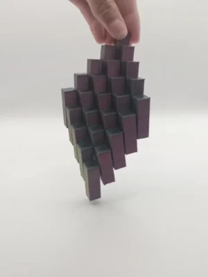 Fidget Pixel Cube 3D Baskı Modeli — Fidget Oyuncak