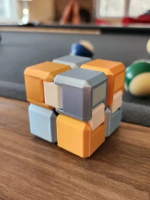 Infinity Fidget Cube Snap Together Rugged Parameterized 3D Baskı Modeli — Fidget Oyuncak