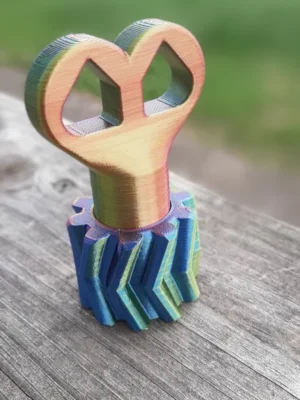 Big Key Fidget Toy Slide Spin Herringbone 3D Baskı Modeli — Fidget Oyuncak
