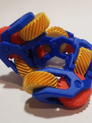 Modular Helical Gear Fidget 3D Baskı Modeli — Fidget Oyuncak
