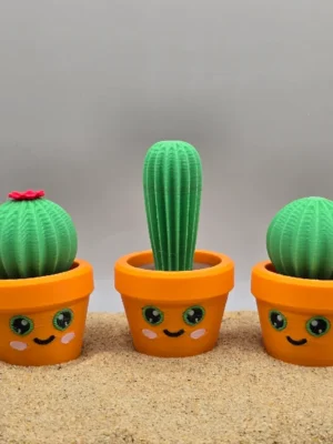 Cactus Fidget Clicker 3D Baskı Modeli — Fidget Oyuncak
