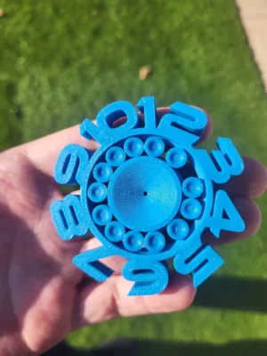Super Dice Spinner Fidget Print In Place 3D Baskı Modeli — Fidget Oyuncak