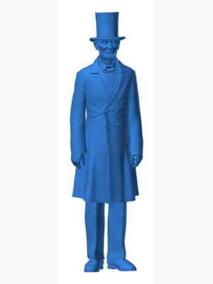 Abraham Lincoln 3D Baskı Modeli — Askeri Figür