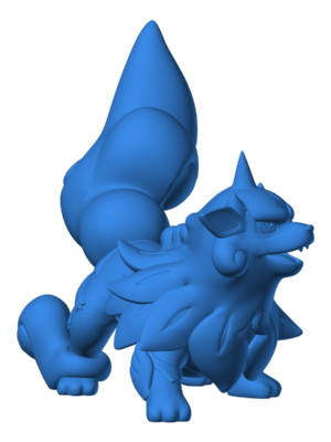 Arcanine 2 3D Baskı Modeli — Pokémon