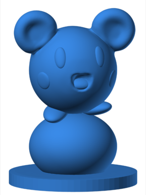 Azurill 3D Baskı Modeli — Pokémon