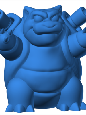 Blastoise 5 3D Baskı Modeli — Pokémon