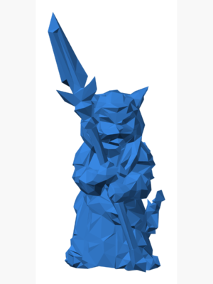 Cat Soldier 3D Baskı Modeli — Askeri Figür
