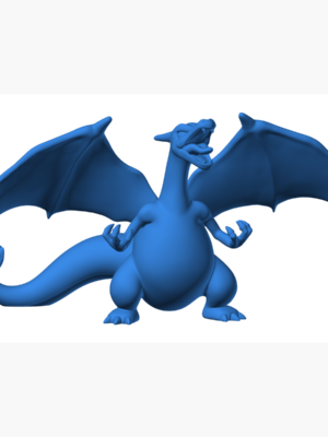 Charizard 9 3D Baskı Modeli — Pokémon