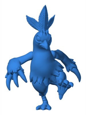 Combusken 3D Baskı Modeli — Pokémon