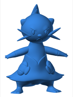 Dewott 3D Baskı Modeli — Pokémon