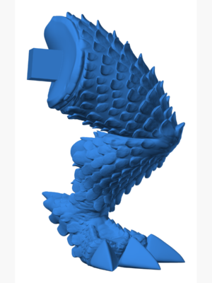 Dragonite 1 3D Baskı Modeli — Pokémon