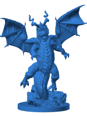 Dragonite 3 3D Baskı Modeli — Pokémon