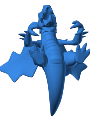 Druddigon 3D Baskı Modeli — Pokémon