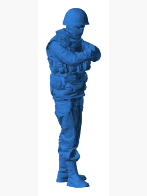 Army 52 120 3D Baskı Modeli — Askeri Figür