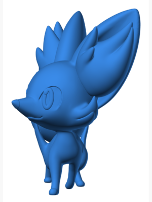 Fennekin 2 3D Baskı Modeli — Pokémon